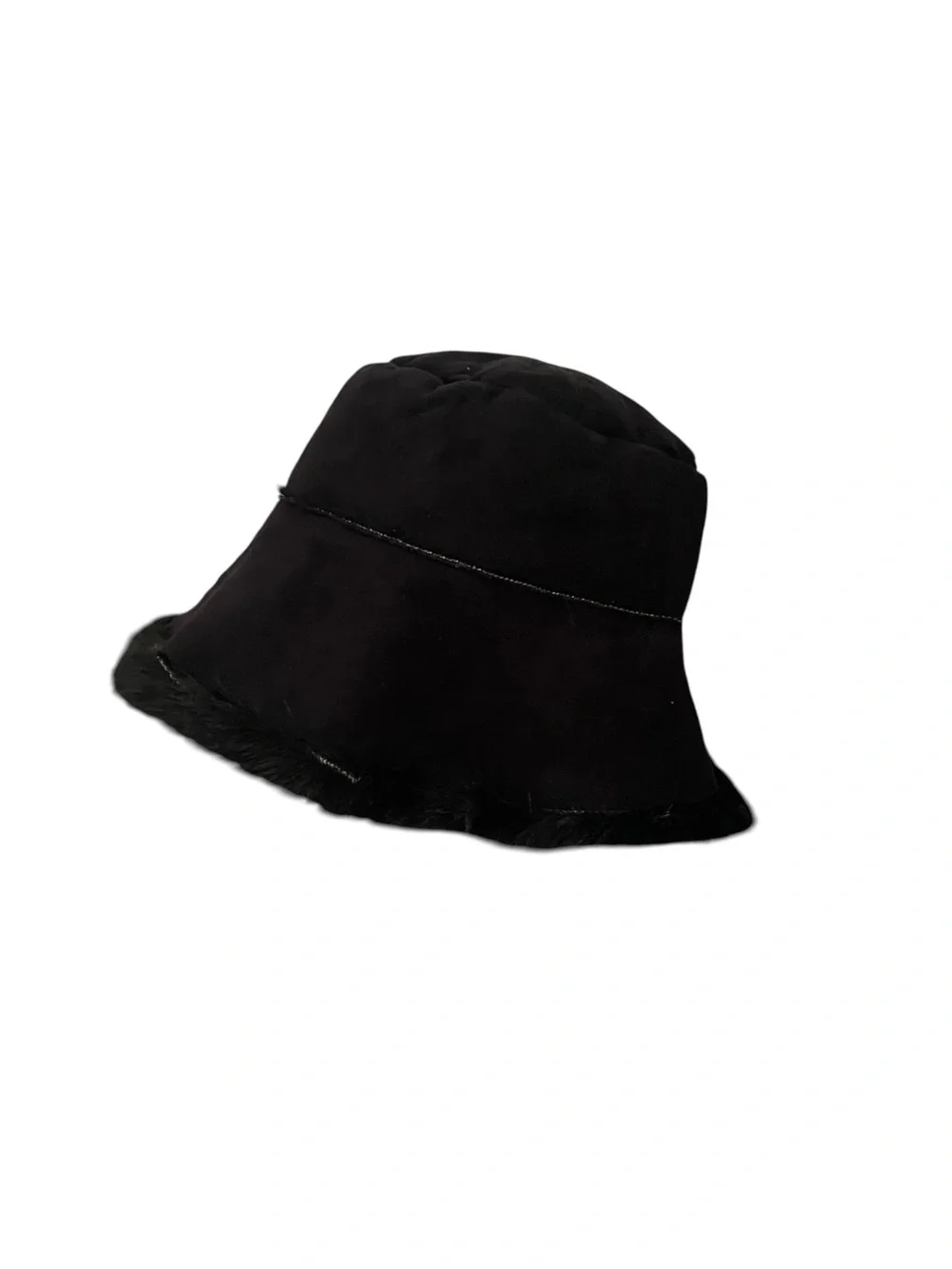 Ultra-Plush Faux suede Fur Bucket Hat 90s Fall Winter streetwear